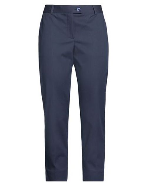 Woman Pants Navy Size 12 Cotton, Polyamide, Elastane