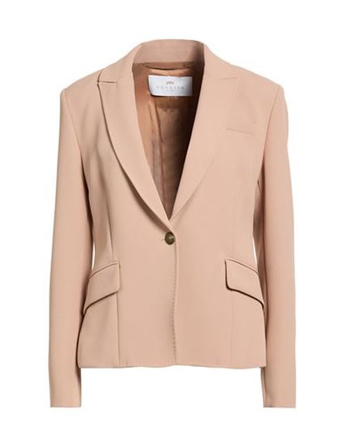 Woman Blazer Light brown Size 8 Polyester, Elastane
