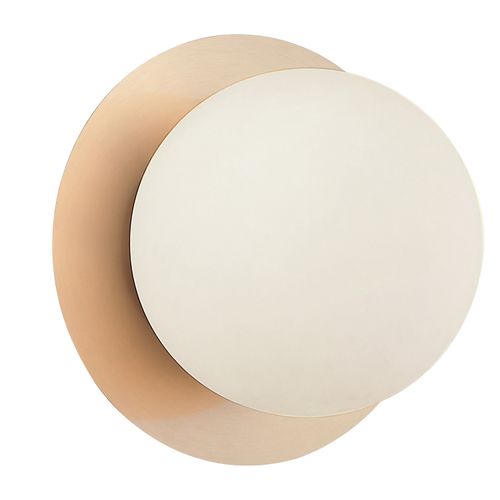 Aged Gold Brass LED Wall Sconce Ceiling Mount from the Nikini Collection