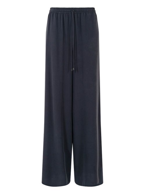 Wide-Fit Washed Silk Trousers