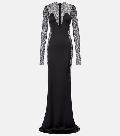 Silk lace gown