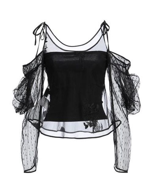 Woman Top Black Size 8 Nylon, Polyester