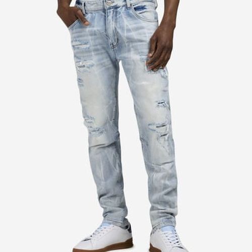 Men's Vintage Wash 5Pkt Slim Jeans in Blue