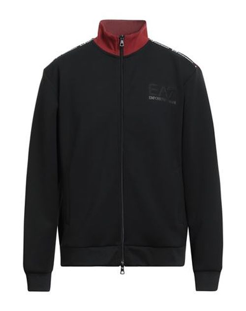 Man Sweatshirt Black Size 3XL Polyester, Viscose, Elastane