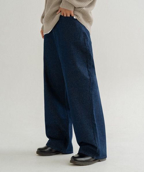 Wide Denim Pants 