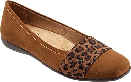 Trotters Women's Samantha Flat Navy Lizard 9.0M