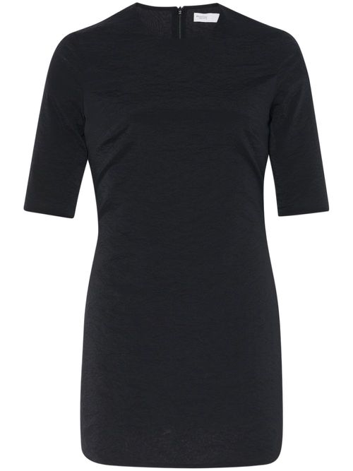 Crew-neck T-shirt minidress - Black