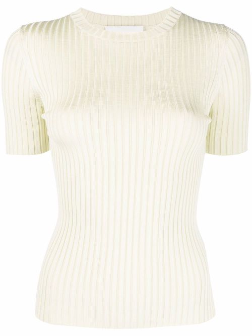 Fine-knit T-shirt - Neutrals