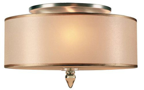 Luxo 3-Light 14" Ceiling Light in Antique Bra