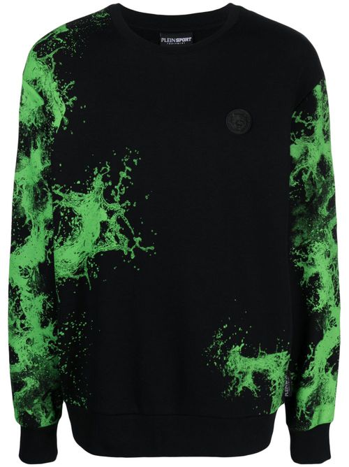 Plein Sport Splash Extreme cotton sweatshirt - Black