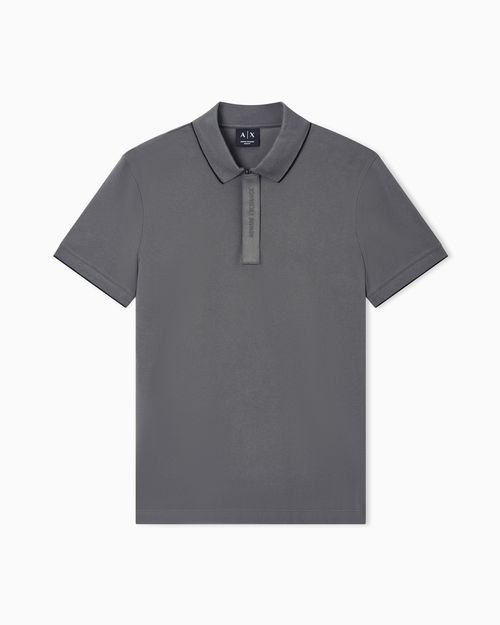 Slim fit polo shirt in cotton piqué
