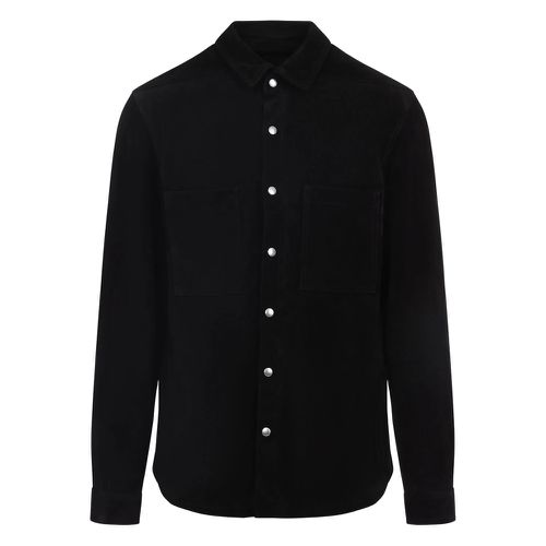 Button-fastening Suede Shirt
