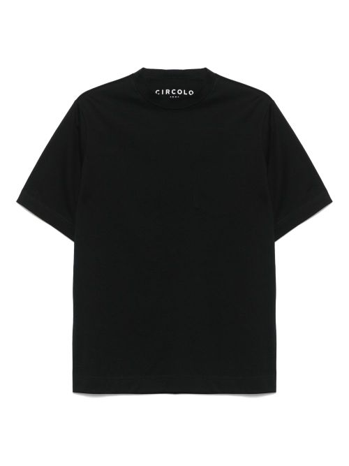 Cotton Crew Neck T-shirt — Black