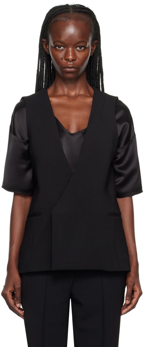 Black tux vest