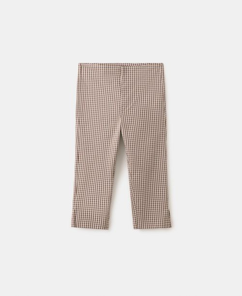 Women's Gingham Capri Pants - Brown