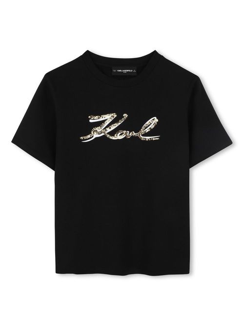 Logo-print T-shirt - Black