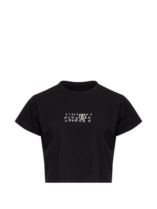 Logo-Print Cotton T-shirt — Black