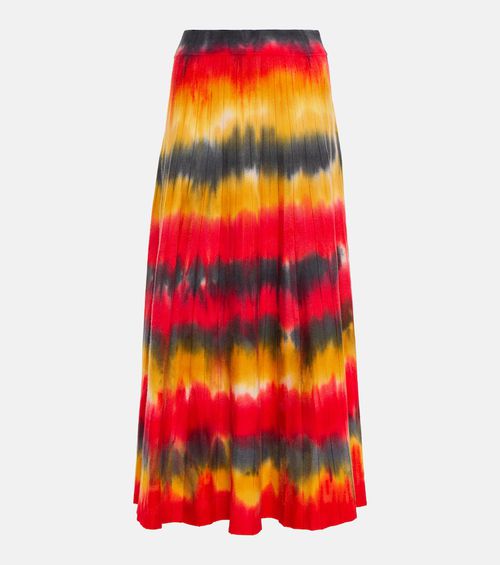 Gabriela Hearst Ella tie-dye cashmere and silk maxi skirt