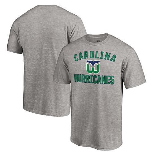 Men's Fanatics Heather Gray Carolina Hurricanes Special Edition Victory Arch T-Shirt - Size Large