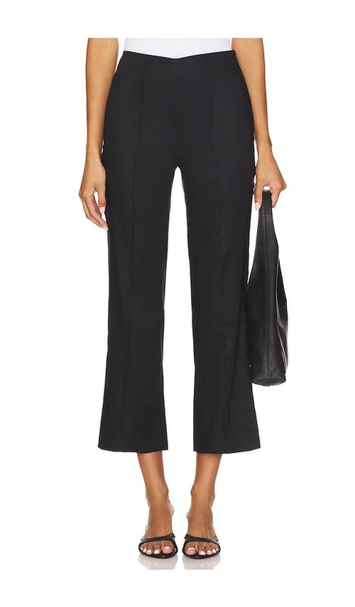 EAVES Iyla Crop Flare Pant in Black - Black. L also in S