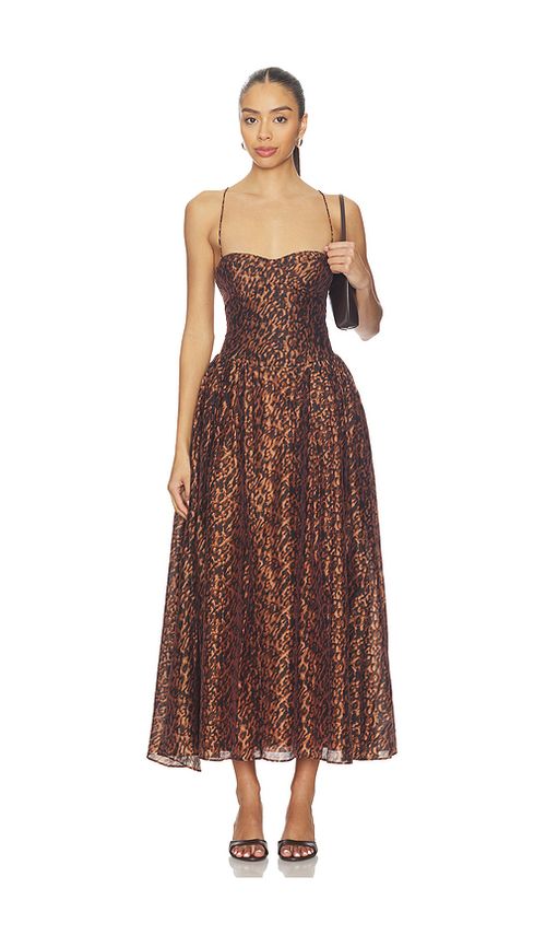 Bardot Estie Printed Maxi Dress in Brown. 8. Also
