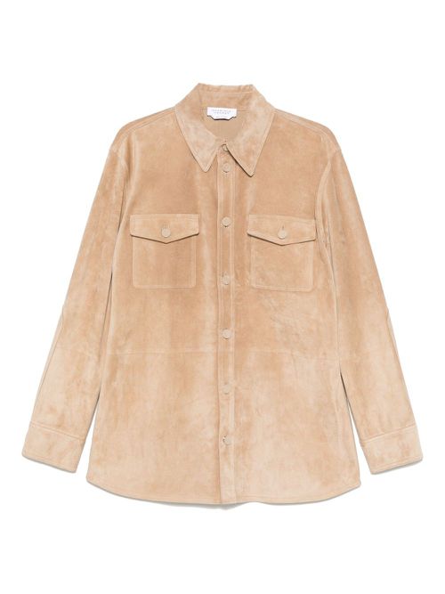 Leather shirt - Neutrals