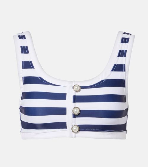 Grace striped bikini top