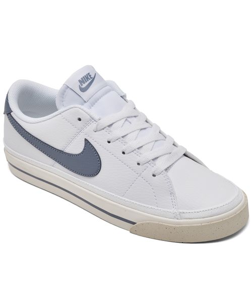 Women's Court Legacy Next Nature Casual Sneakers from Finish Line - White, Ashen Slate