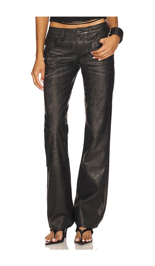 Jaded London Pu Cooper Jean in Black.  32 also in 24