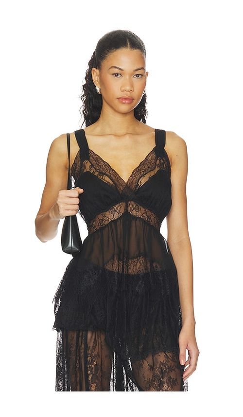 Ronny Kobo Melody Top in Black. - L also in