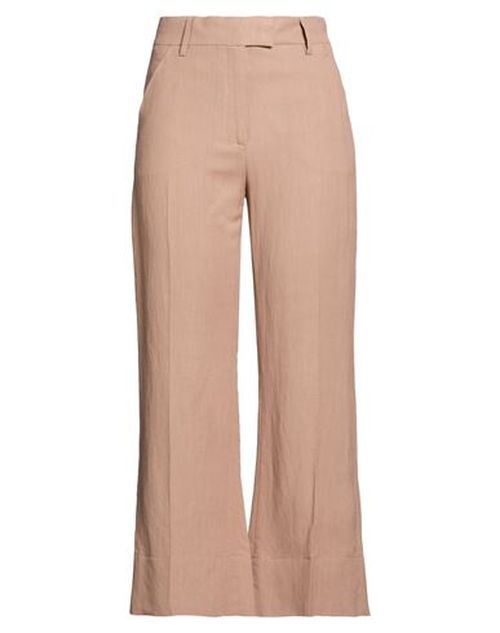 Woman Pants Light brown Size 6 Viscose, Linen
