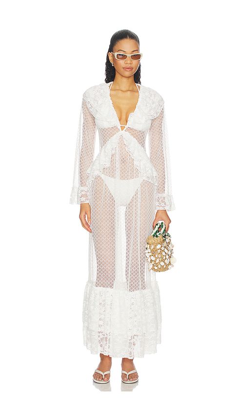 My Beachy Side Laurel Maxi Dress in Ivory. M. Also in