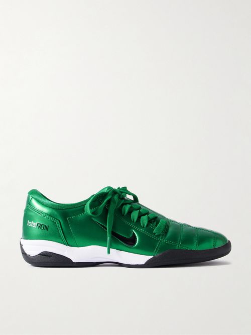 T90 Metallic Leather Sneakers - Green