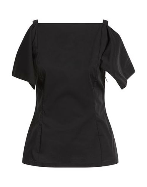 Woman Top Black Size 10 Cotton, Polyamide, Elastane