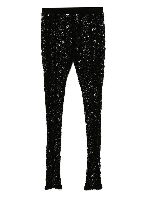 Julius cut-out trousers - Black
