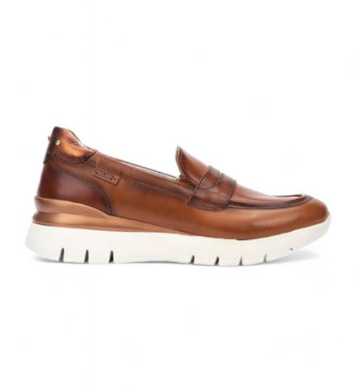 Pikolinos for woman. W9C-3882C1 Asturias brown leather loafers (39), Flat, None, Casual