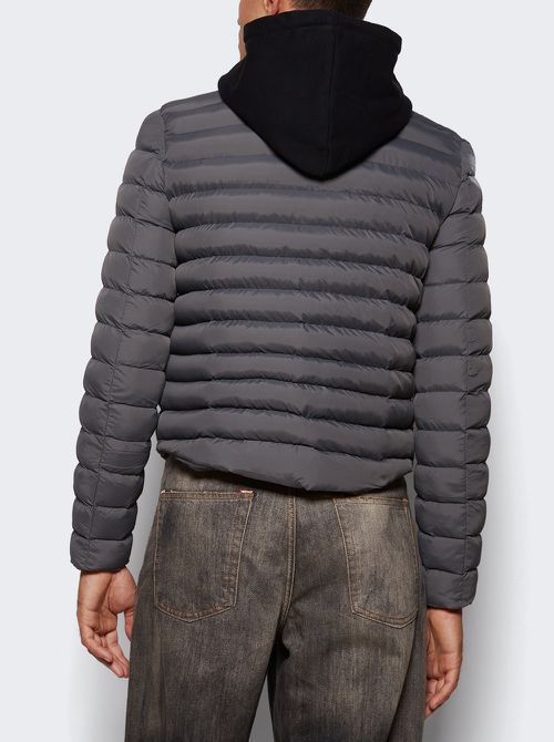 Puffer Hoodie Jacket Grey