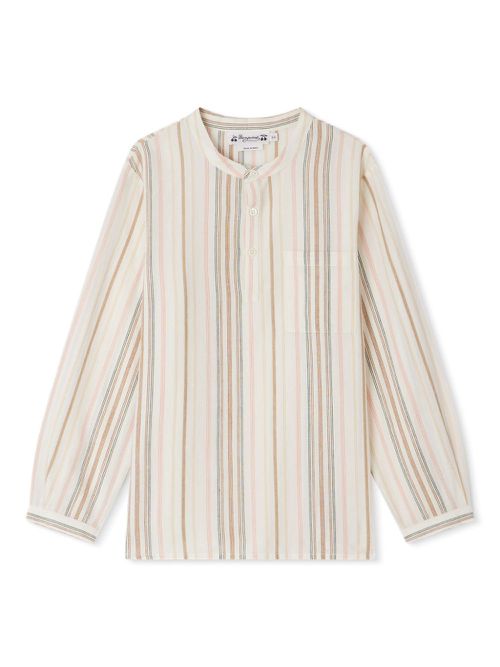 Artiste stripe-pattern shirt - Neutrals
