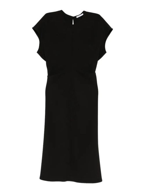 Fluid Midi Dress In Twill