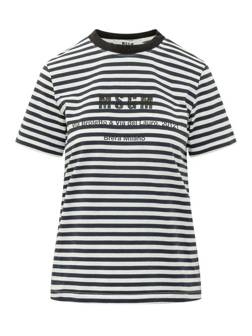 White Stripes Crew Neck T-Shirt