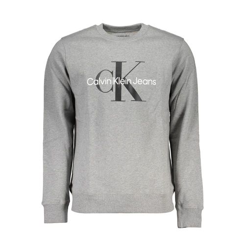Classic Gray Crew Neck Sweatshirt with Logo - XXL