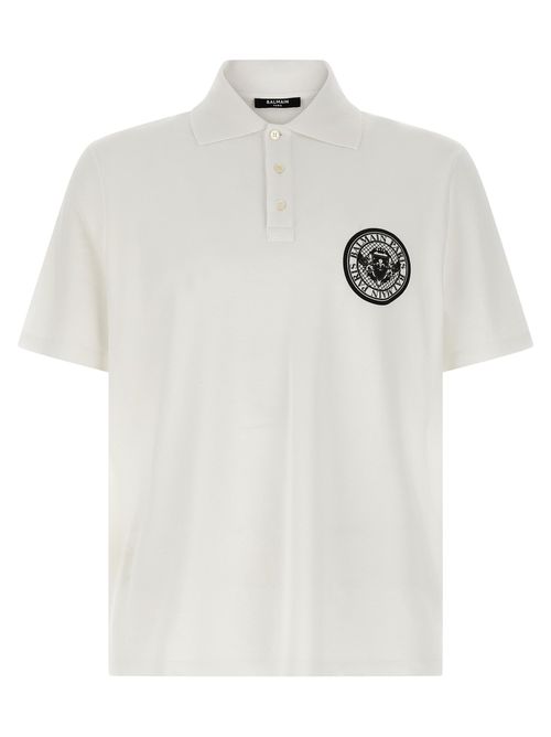 Logo-Embroidered Cotton Piqué Polo Shirt — White