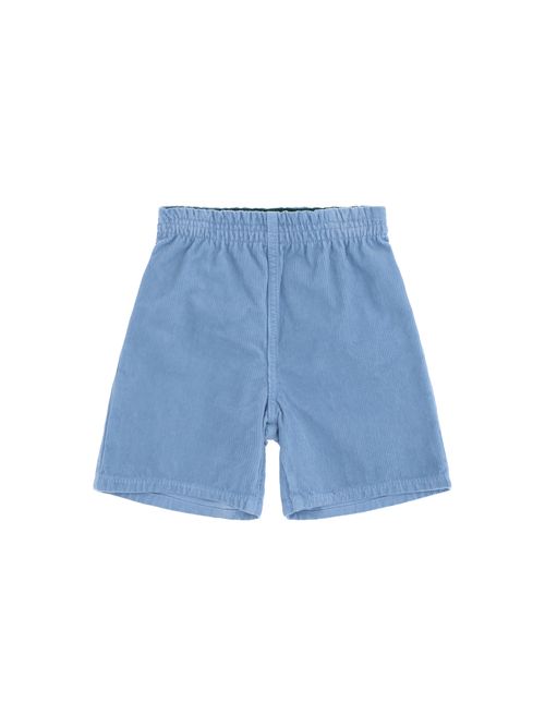 Corduroy Cotton Bermuda Shorts — Blue