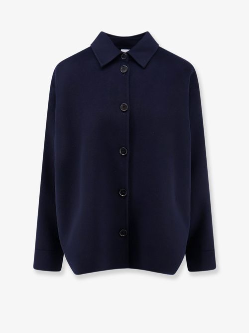 Pure Wool Coat — Navy