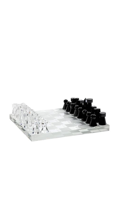 The Favorites Handmade Crystal Chess Set en Black