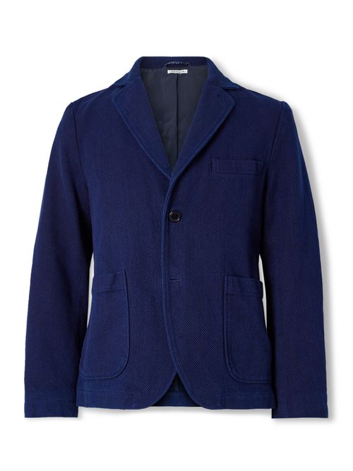Sashiko Cotton-Piqué Suit Jacket