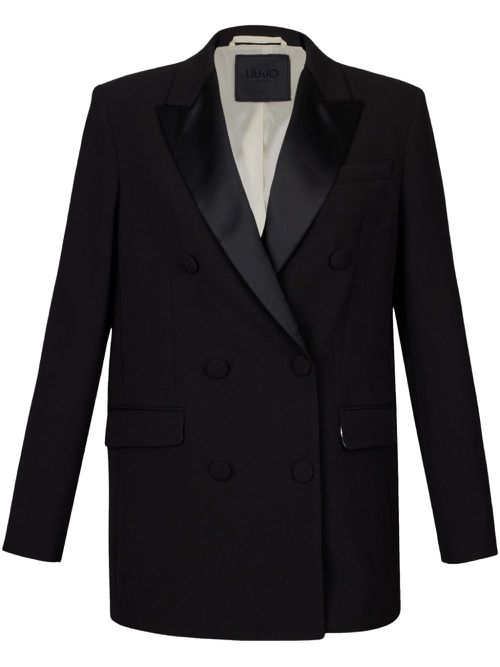Black double-breasted jacket