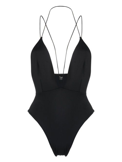St. Agni x Ziah Jagger deep-V swimsuit - Black