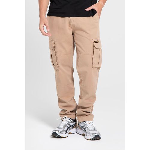 'Sergei' Regular Fit Cotton Cargo Trousers