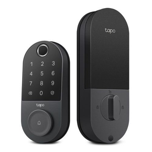Tapo DL110 Smart Wi-Fi Deadbolt Lock - Lock/Unlock using Keypad, App, or Fingerprint Recognition - Replaces Most Locks - Black